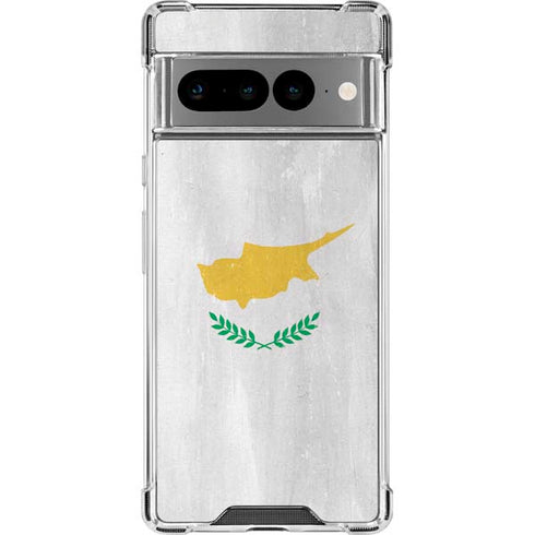 Cyprus Flag Distressed Google Pixel 7 Pro Clear Case